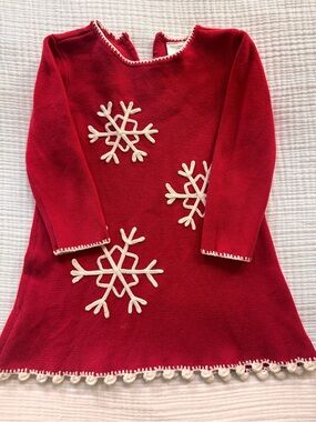 Hanna Andersson Snowflake Knit Dress - Cozy Holiday Top